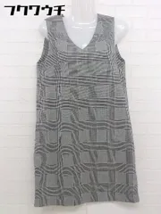 ◇ AG by aquagirl エージー バイ アクアガール チェック ノースリーブ ミニ ワンピース サイズS グレー系 レディース  【中古】 【1111030008078】のサムネイル
