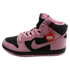 NIKE SB (ナイキエスビー) DUNK HIGH PRO PRM INVERT CELTICS インバートセルティックス ダンク ハイ カットスニーカー ブラック ピンク US7/25cm CU7349-001のサムネイル