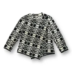 COMME des GARCONS HOMME PLUS 21AW 総柄 裾変形 ニット セーター コムデギャルソンオムプリュス  S　57560Aのサムネイル