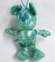 【中古】キーホルダー・マスコット(キャラクター) ミッキー(グリーン) ミッキーマウス ちびーず アイコンスタンプラインストーンプチマスコット 「ディズニー」