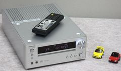 ONKYO CDミニコンポ CR-S1シルバー色リモコン付