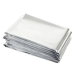 【simPLEISURE（シンプレジャー）】サバイバルシート （防寒・保温・遮熱シート）130 × 210cm シルバー ５個セット qa010001a05n0