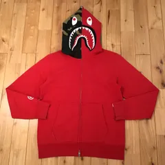 激レア abathingape シャーク タイガー パーカー M 赤 aape