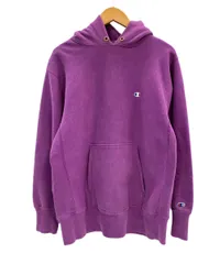 チャンピオン Champion 90s～ ヴィンテージ vintage 刺繍タグ リバースウィーブ REVERSE WEAVE US古着 無地 青目 パーカ パープル Lサイズ 101MT-3392