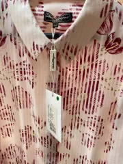 美品✨️フェラガモ 大きいサイズ 2XLシルクブラウス ボタニカル柄 ブラウン 2025年最新】フェラガモ シルク ブラウスの人気アイテム - メルカリ