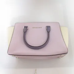 美品 MICHAEL KORS マイケルコース SELMA セルマ バイカラー 2WAY ショルダーバッグ ハンドバッグ 30F5SLMS2T パープル×ホワイト レディース 古着 中古 USED
