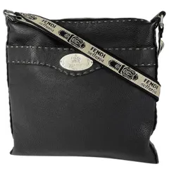フェンディ FENDI セレリア ショルダーバッグ 肩掛け 斜め掛け ショルダーバッグ レザー ブラック 8BT109 レディース 【中古】