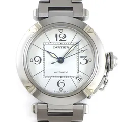 カルティエ Cartier 腕時計 パシャC W31074M7 デイト 夜光インデックス 夜光針 ホワイト文字盤 SS 自動巻き 【箱・保付き】 【中古】のサムネイル