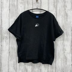 【 Right-on 】ライトオン ディズニー ミッキーマウス ワンポイント刺繡 ブラック Tシャツ Mサイズ