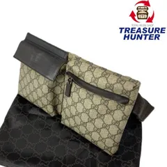 GUCCI(グッチ) GGスプリーム ウエストバッグ 28566  PVC×レザー ブラウン メンズ レディース バッグ 【102060474005】のサムネイル