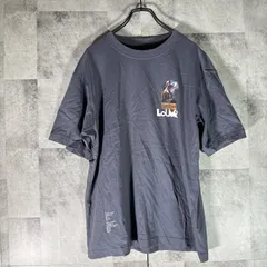美品<!-利用不可文字-!> ユニクロUNIQLO UT Tシャツ カットソー 【M】 グレー 灰色 半袖 丸襟  LOUVRE カジュアル コラボ ユニセックス