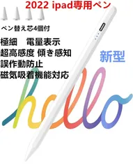 iPadタッチペン スタイラスペン 極細 超高精度 ペンシル 磁気吸着機能対応 当日発送