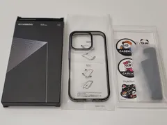 ★CASEKOO iPhone 16 Pro 用 ケース クリア 耐衝撃 米軍MIL規格 ストラップホール付き ワイヤレス充電対応 いPhone16Pro用ケース アイフォン16Pro用 ケース 6.3インチ「KORI 」（クリスタルブラック）