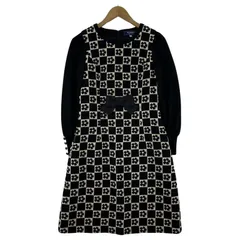 M'S GRACY ブラック ワンピース 42 新作♡ エムズグレイシーワンピース ブラック42