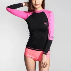 Roxy(ロキシー) ピンクブラック ラッシュガード 新品