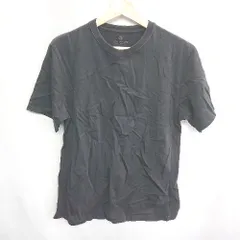 ◇ nano universe ナノ ユニバース 半袖 Tシャツ サイズL ブラック レディース E  【1407020039369】