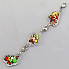【中古】キーホルダー マリオ＆クリスチーヌ＆チビヨッシー 3連チャーム 「Switchソフト ペーパーマリオRPG」 楽天ブックス購入特典のサムネイル