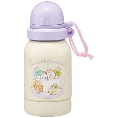 スケーター(Skater) 水筒 一層 ステンレスボトル 380ml 常温 健康 ドリンク用 すみっコぐらし うさぎのおにわ SSSC4-A [すみっコぐらし] [380 ml]