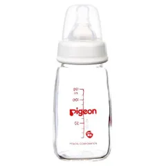 【新品】◎ピジョン Pigeon スリムタイプ哺乳びん 耐熱ガラス製 120ml(1コ入)