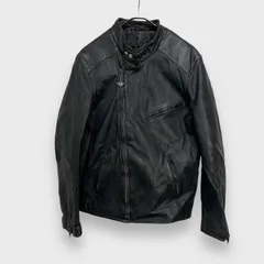 ☆HARLEY-DAVIDSON☆ハーレーダビッドソン☆ハインゲリック☆ダブルライダースジャケット☆80s☆レザー☆ブラック☆50TALL☆J24M