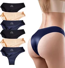 CM Tech ショーツ レディース 6枚組 ブラジリアンカット シームレス 可愛い下着 高通気性 伸縮性 パンツ( E Style,  2XL)