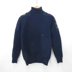 オークリースカルコレクション OAKLEY SKULL COLLECTION ゴルフ スポーツウェア ニット セーター タートルネック 長袖 ネイビー 紺 L