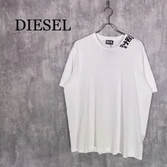 『DIESEL』ディーゼル (XL) ネックロゴ半袖Tシャツ