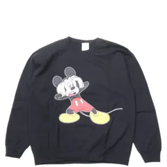 Goodwear グッドウェア Disney MK PRINT SWEAT2  BLACK ディズニー ミッキーマウス プリント スウェット トレーナー 新品のサムネイル