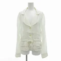 アルマーニ ジーンズ ARMANI JEANS ジャケット 麻 リネン シングル I42 白 ホワイト /UOのサムネイル