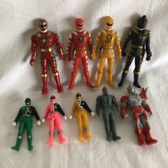 3F 激レア 歴代戦隊ヒーロー ソフビ 8体セット まとめ売り 昭和レトロ