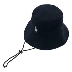 【美品】  POLO RALPH LAUREN / ポロラルフローレン | ワンポイン トレイン バケット ハット ユニセックス | L-M | ネイビー | メンズ