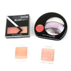 メイベリン アイシャドウ デュアルカラーブラッシュ他 未使用有 4点セット まとめて チップ無 レディース MAYBELLINE 【中古】