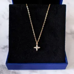 140N【高品質✨】幸運　クローバー　四ツ葉　ゴールド　ネックレス　大人可愛い