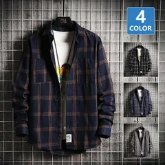カジュアルシャツ メンズ チェックシャツ ネルシャツ チェック柄 長袖シャツ 服 お洒落 リラックス カジュアル 通勤 通学 大人beilong02