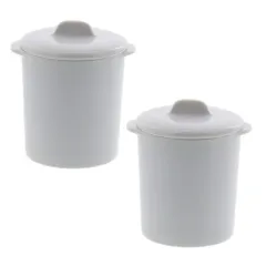 テーブルウェアイースト 茶碗蒸し 和カフェスタイル ジャポネココット蓋付き 2個セット 蒸し碗 ココット スープカップ デザートカップ (ホワイト 2個セット 蓋付き)