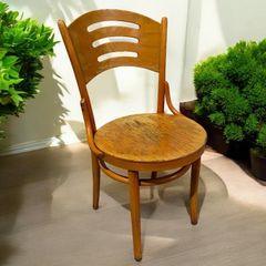 ポーランド製 ヴィンテージチェア ダイニングチェア ブラウン 一人掛け 椅子 チェア アンティーク