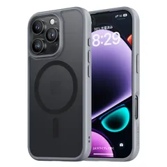 NIMASO iPhone16ProMax用 ケース MagSafe対応 スマホケース マグセーフ対応 カバー 滑り止め マット仕上げ 全面保護 いPhone16ProMax対応 耐衝撃 米軍MIL規格取得 ワイヤレス充電 ストラップホール付き 携帯スマホケー