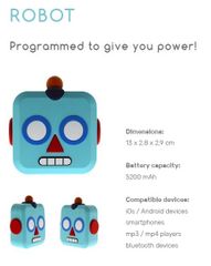 カワイイ💛ロボット型充電器 モジパワー Mojipower