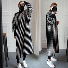 ⭐︎美品⭐︎【YONFA 】ヨンファボーダードレス ワンピース - メルカリ