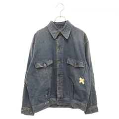 Maison Margiela (メゾンマルジェラ) 24SS DISTRESSED DENIM JACKET ディストレスド ペイントデザイン デニムジャケット インディゴ S50AM0617のサムネイル