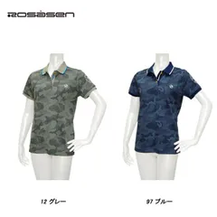ロサーセン Rosasen レディース 春夏秋 カモフラージュジャガード 半袖ポロシャツ サイズ42(L) 045-28840のサムネイル