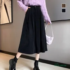 コーデュロイスカート 秋冬フレアスカート 。可   ant4y184206