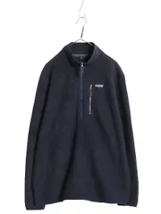 【お得なクーポン配布中!】 パタゴニア レトロ パイル フリース ジャケット メンズ XL 程 古着 18年製 アウトドア ハーフジップ プルオーバー ジャンパー ボア 廃盤 紺