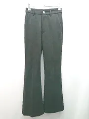 ◇ JEANASiS ハイウエスト センタープレス サイドスリット ストレートパンツ サイズS ブラック レディース E  【1308160009918】