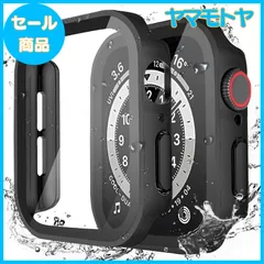 【特売】LISAMER 対応 Apple Watch ケース Series 9/8/SE/7/6/5/4 44mm アップルウォッチ用 ケース 防水 一体型 新デザイン 3D直角エッジ 超薄型 PC+ガラス素材 高透過率 対応 Apple Watch カバー