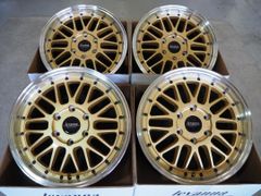 深リム メッシュ ゴールド levanna V10LTH 18inch 7.0J 6H139.7+38  ハイエース レジアス専用ホイール