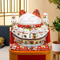 招き猫 ネコ 貯金箱 置物 オブジェ 財運 金運 開運 運気アップ  スピリチュアル 瞑想 禅 幸運 開運 浄化 幸運 開運 厄除け リビング インテリア