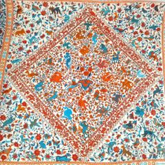 HERMES エルメス カシミア シルク スカーフ カレジュアン140 Jardins de soie シルクの庭 正規品 / 35443