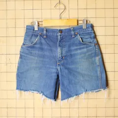 USA ラングラー カットオフ デニム ブルー W29レディースキッズss111