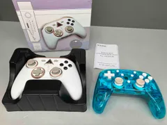 ジャンク SWITCH 有線 無線両用 無線コントローラー ALLONE アローン ALG-NSWCP パール Q105 クリアブルー セット プロコン 動作未確認